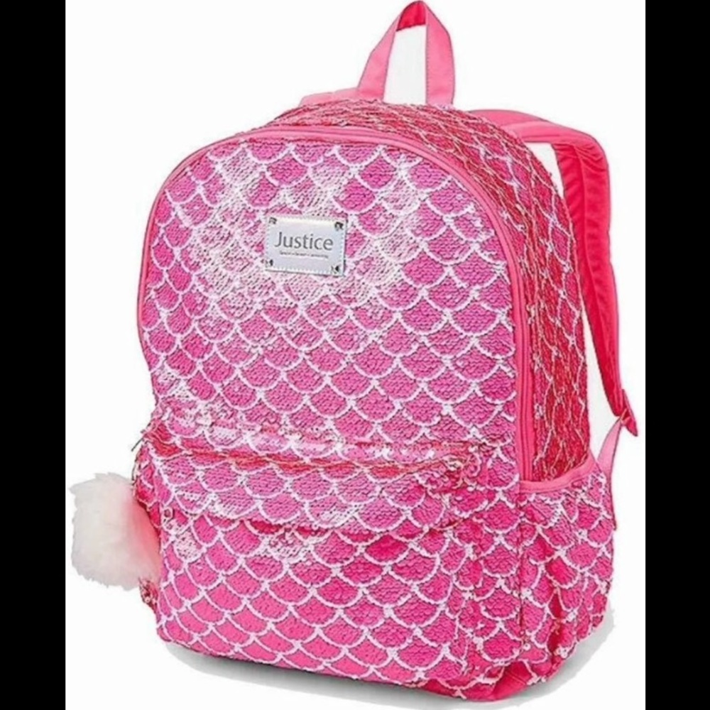 Justice Mermaid Scales Flip Sequin Sequin Backpack